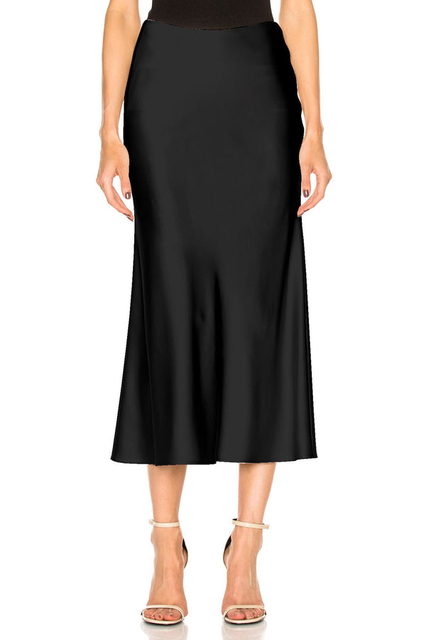 Designer-Silk-Skirt-In-Black-For-Womens-By-Kyle-Richard