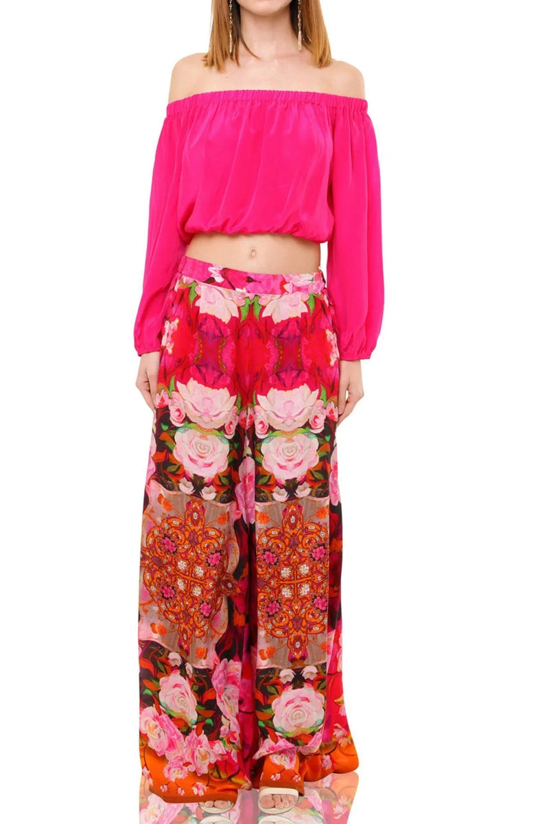 Sami Floral Print Wide Leg Pants