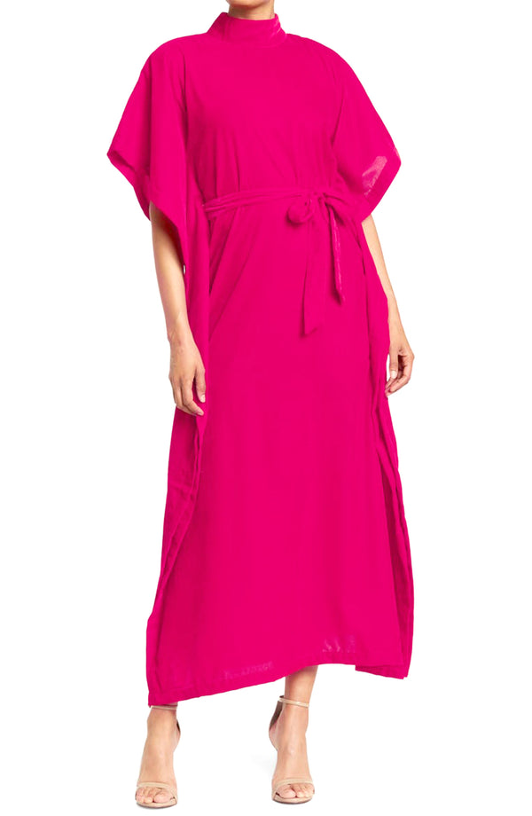 Velvet Kaftan Poncho Dress