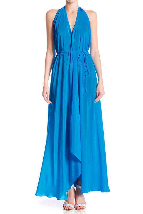 French Blue Convertible Maxi Dress