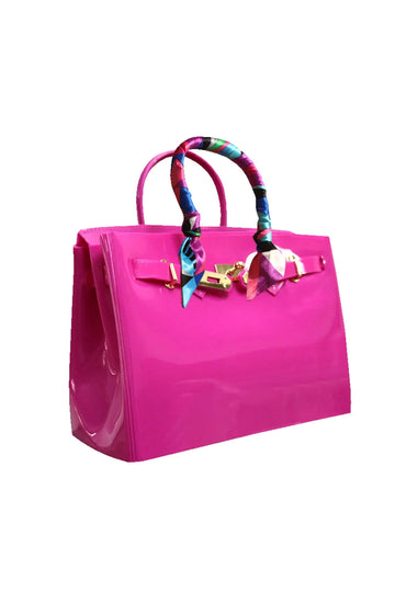 Hot Pink Top Handle Bag