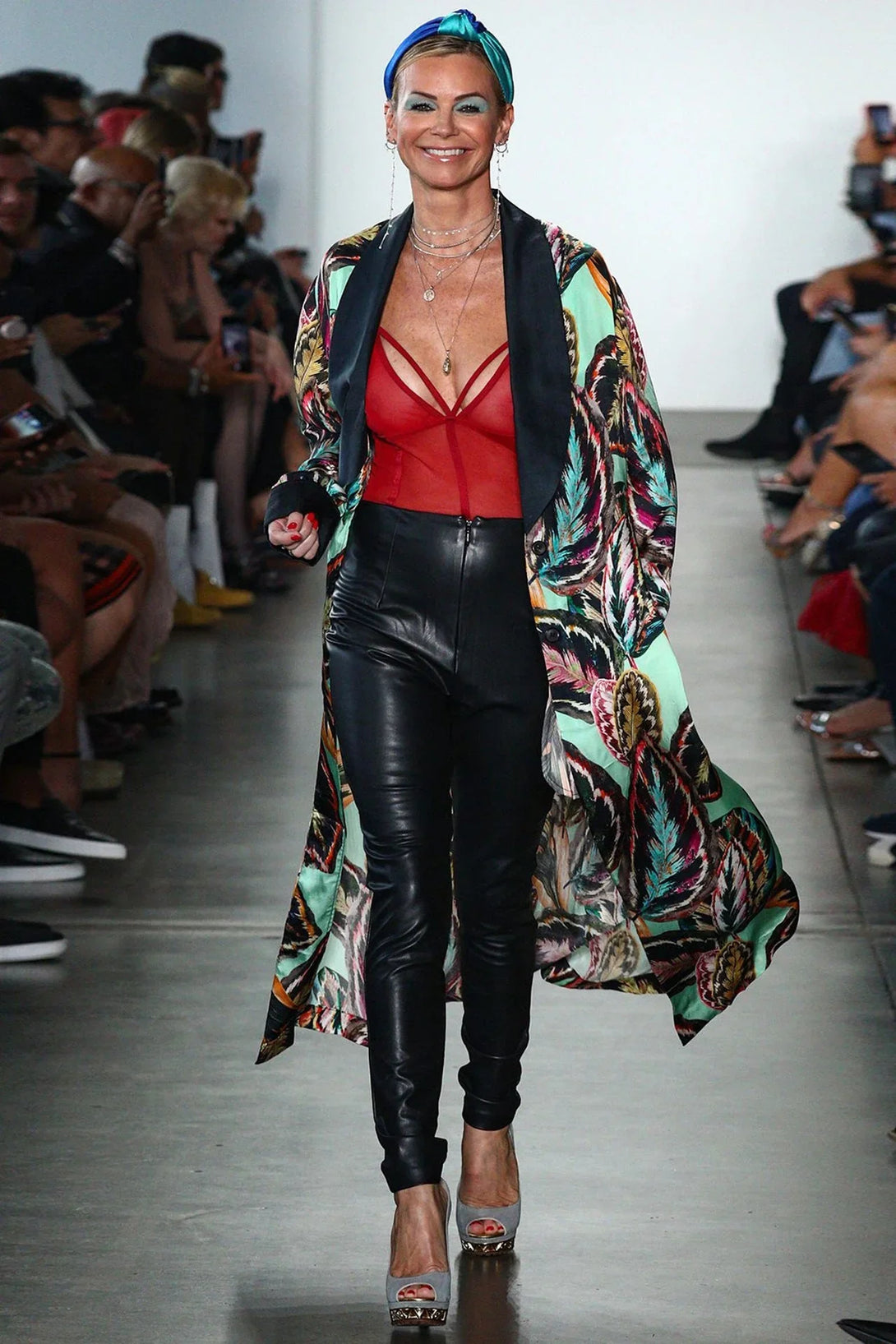 Kyle Richards dress, designer robe dress, flowing maxi gown, red carpet outfit, luxury evening wear, couture robe, celebrity fashion, elegant long dress, high end gown