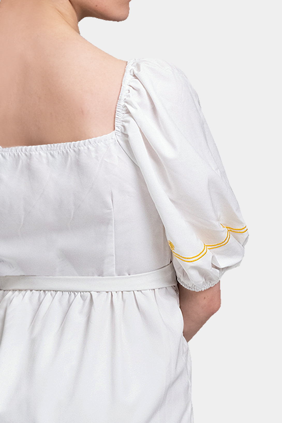  white mid length dress, knee length dresses for women, Shahida Parides, cotton slip dress midi,