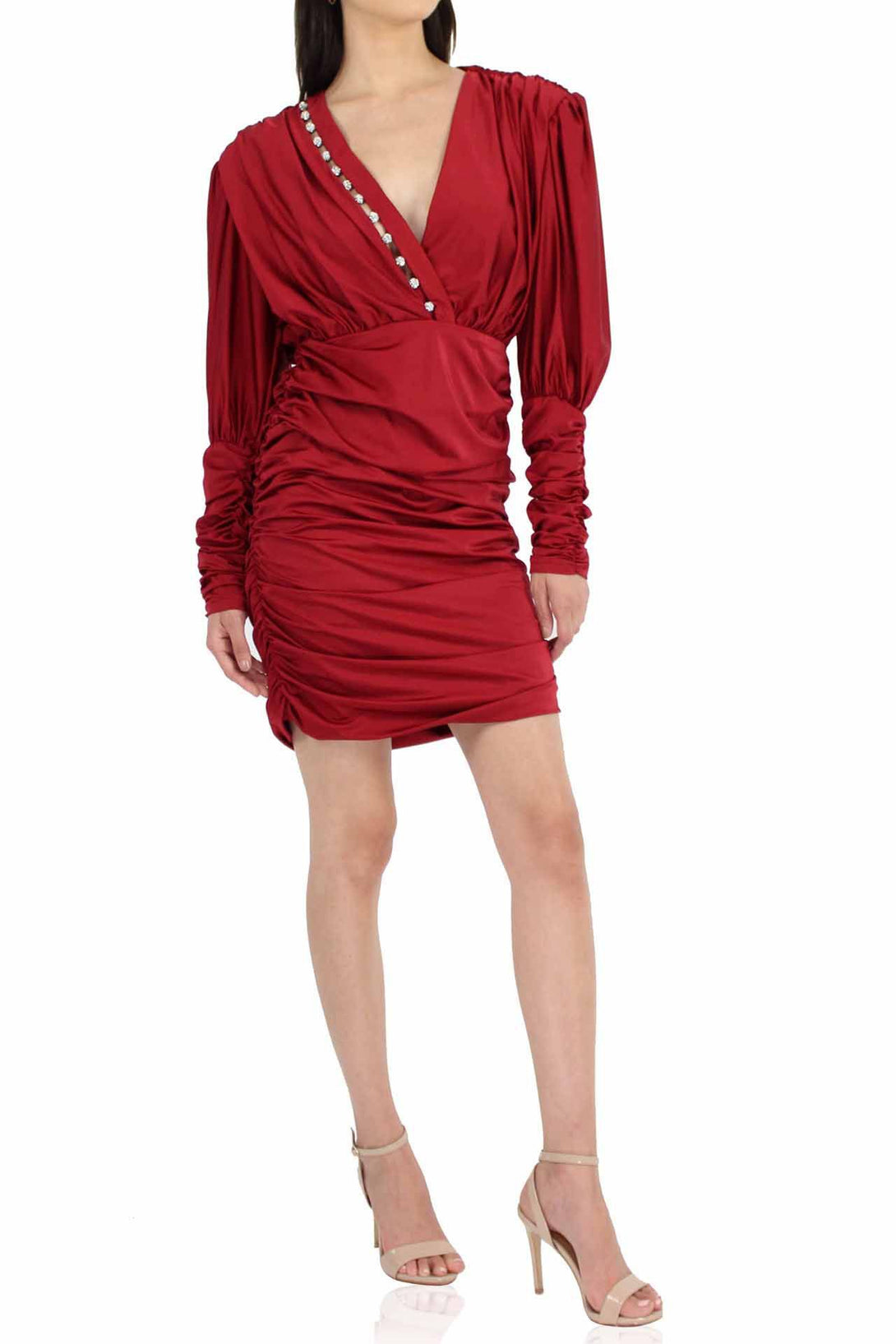 Mini-Dress-In-Red-From-Kyle