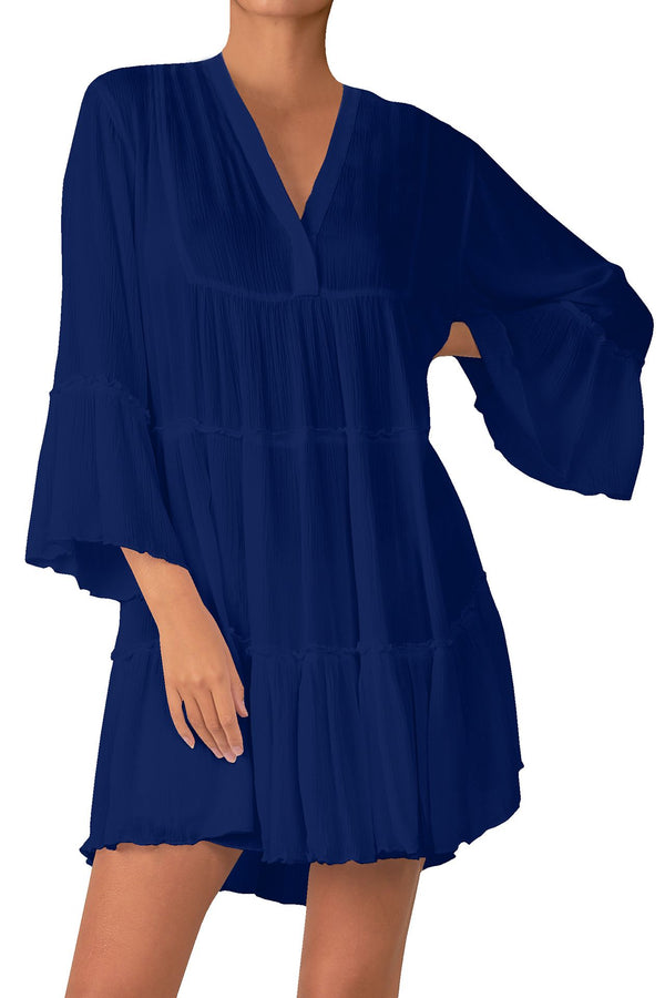  blue short dress, short sleeve dress mini, Shahida Parides, sexy mini dresses for women,