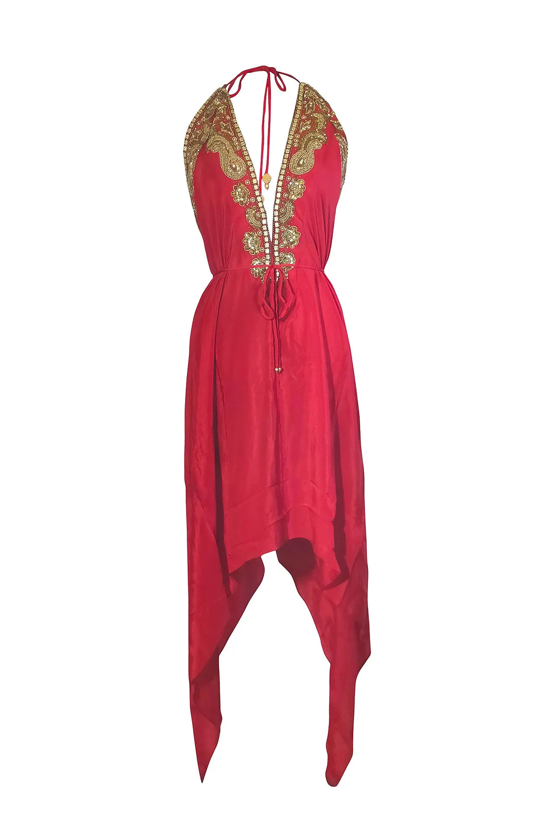 green emerald velvet dress Womens Scallop Eyelet Embroidered Hem Dress