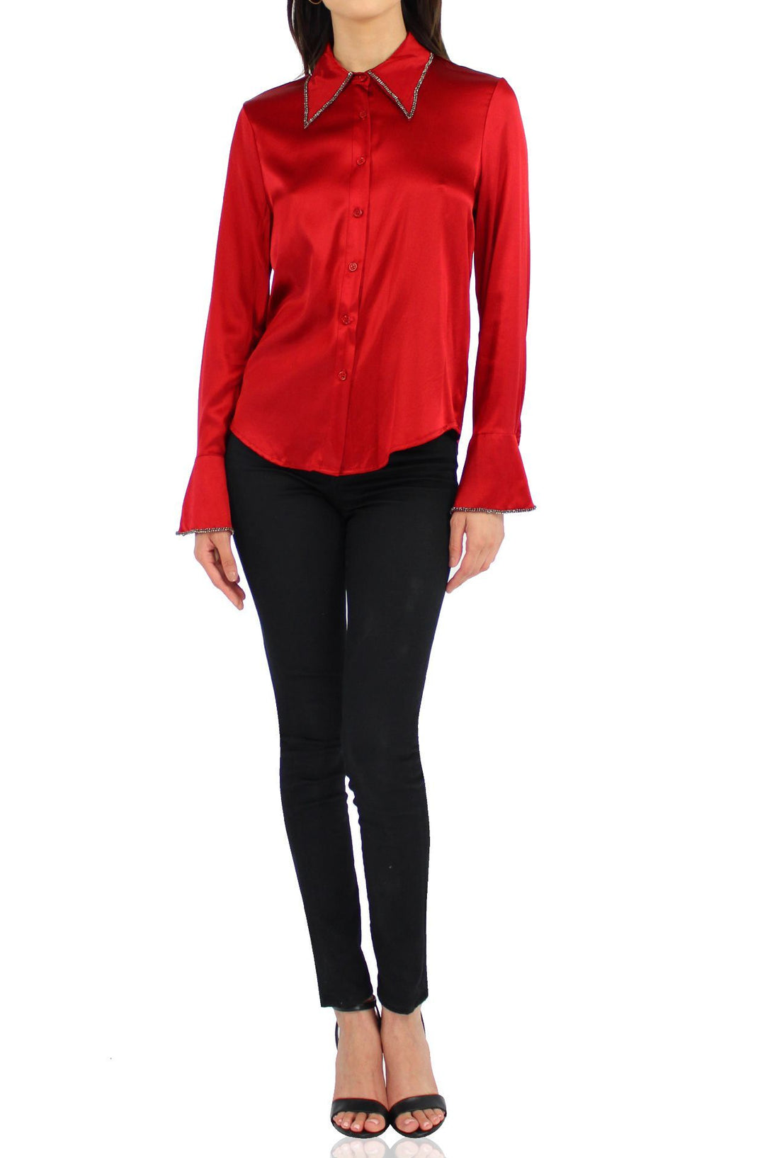 Silk-Designer-Buttondown-Shirt-In-Red-By-Kyle-Richard