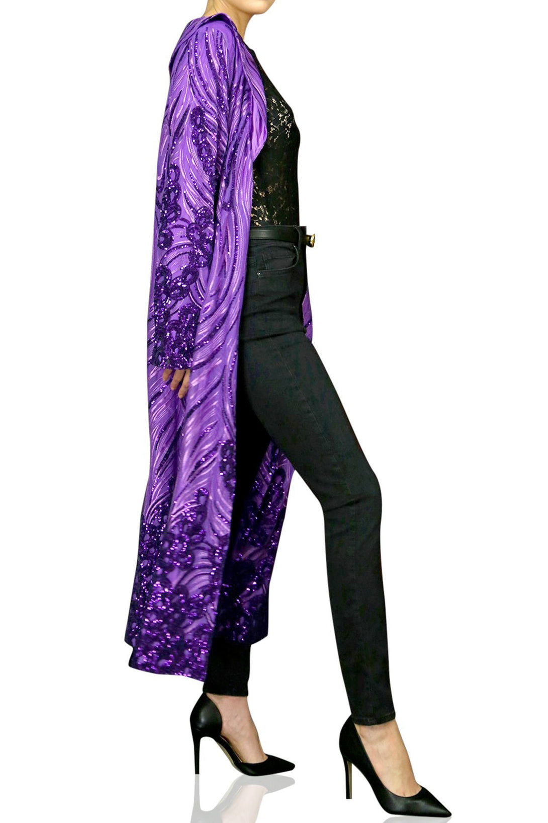 Silk-Purple-Designer-Sequin-Long-Duster-Jacket-By-Kyle-Richard