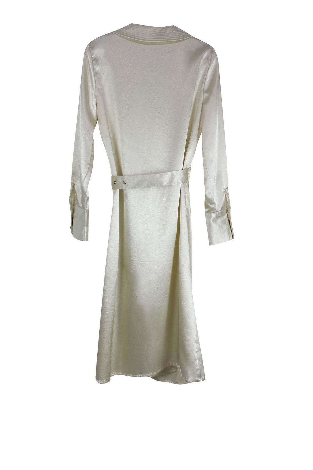 Women-Belted-Robe-Dress-In-Bright-White-By-Kyle-Richards