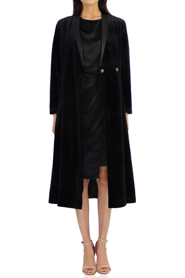 Women-Black-Long-Belted-Robe-By-Kyle-Richards