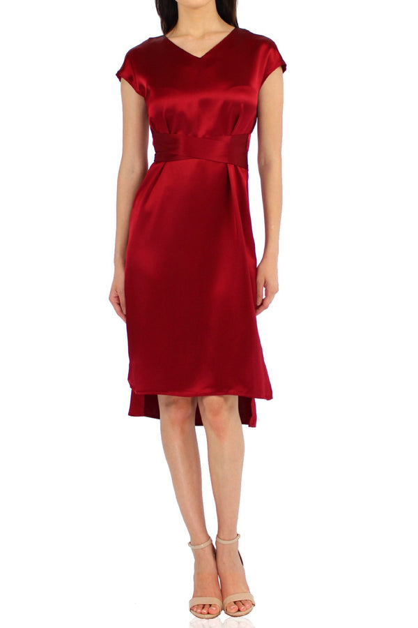 Women-Designer-Belted-Mini-Dress-In-Red-By-Kyle
