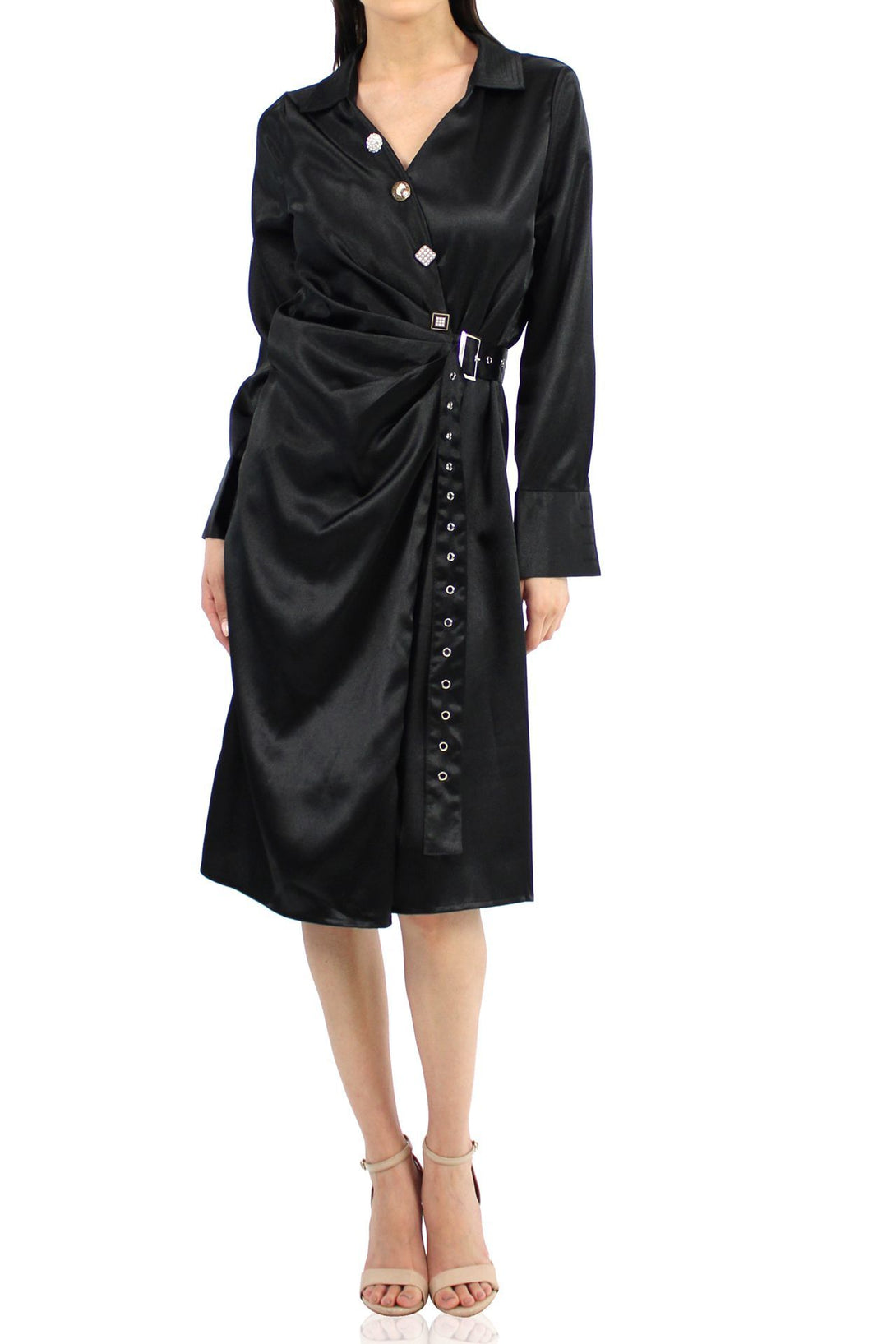 Women-Designer-Dress-In-Solid-Black-By-Kyle-Richard