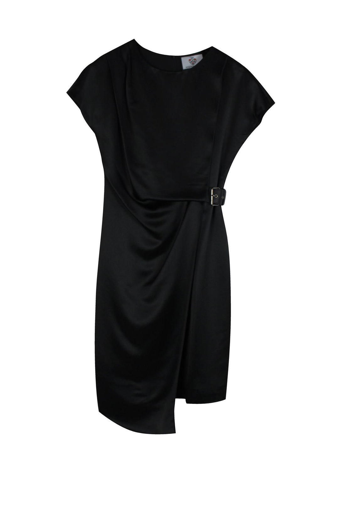 Women-Designer-Mini-Belted-Dress-In-Black-By-Kyle-Richard