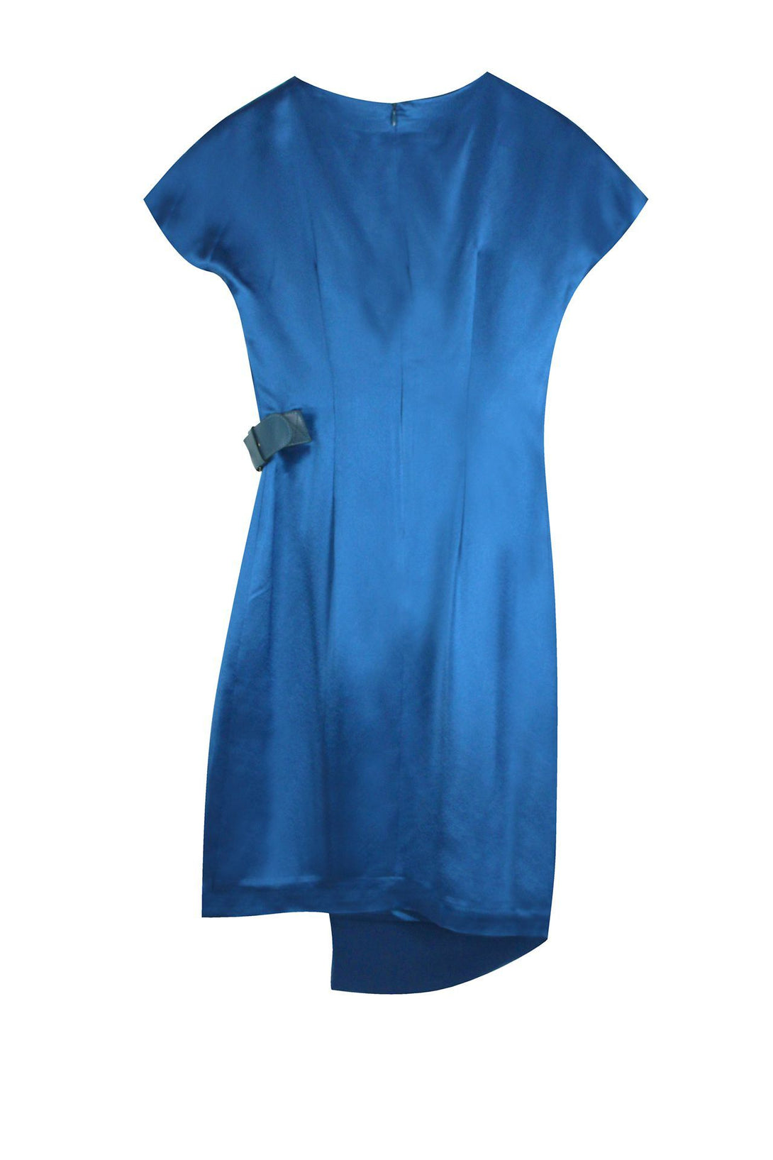 Womens-Designer-Mini-Belted-Dress-In-Blue-By-Kyle-Richard