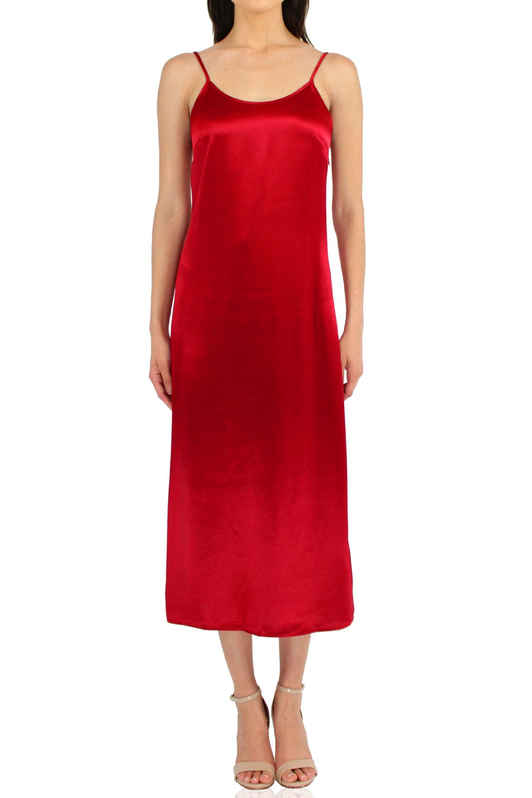 Womens-Designer-Red-Midi-Dress-By-Kyle-Richard