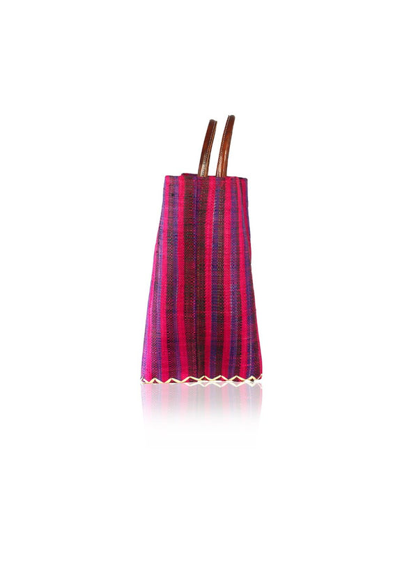 Stripe Straw Bags
