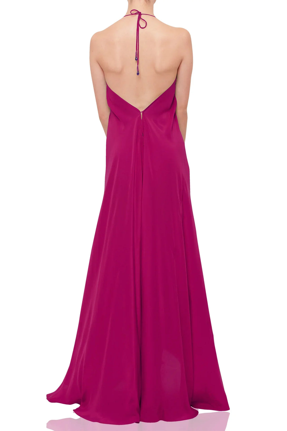One Size Designer Brown Maxi Handkerchief Dress