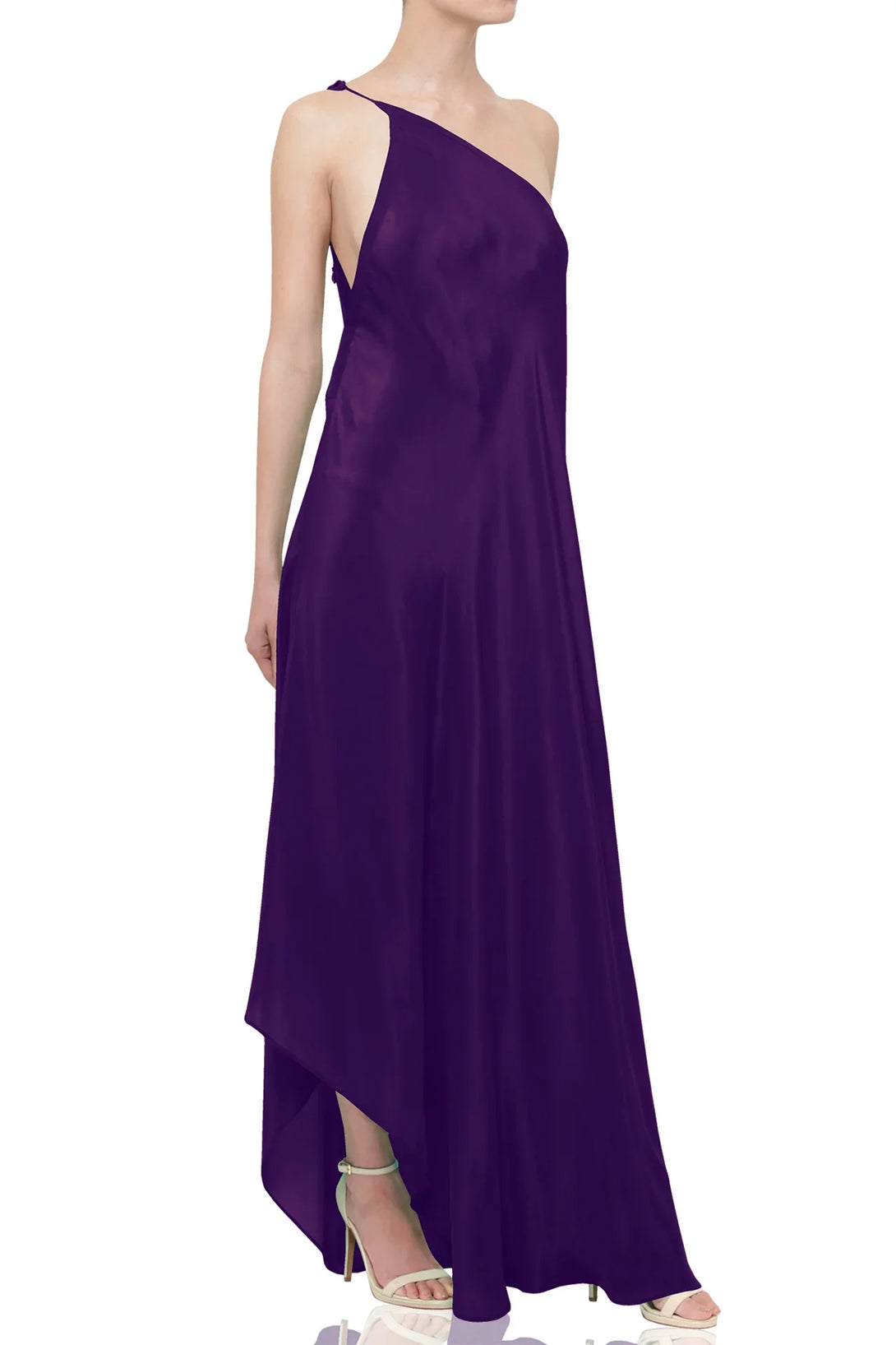 Deep Plum Maxi Scarf Dress
