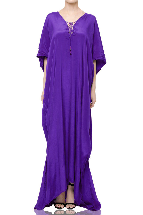 Dark Purple Kaftan Dress