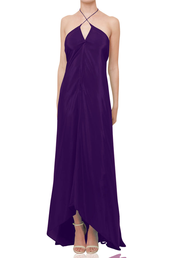 Long Sparkling Grape  Maxi Dress