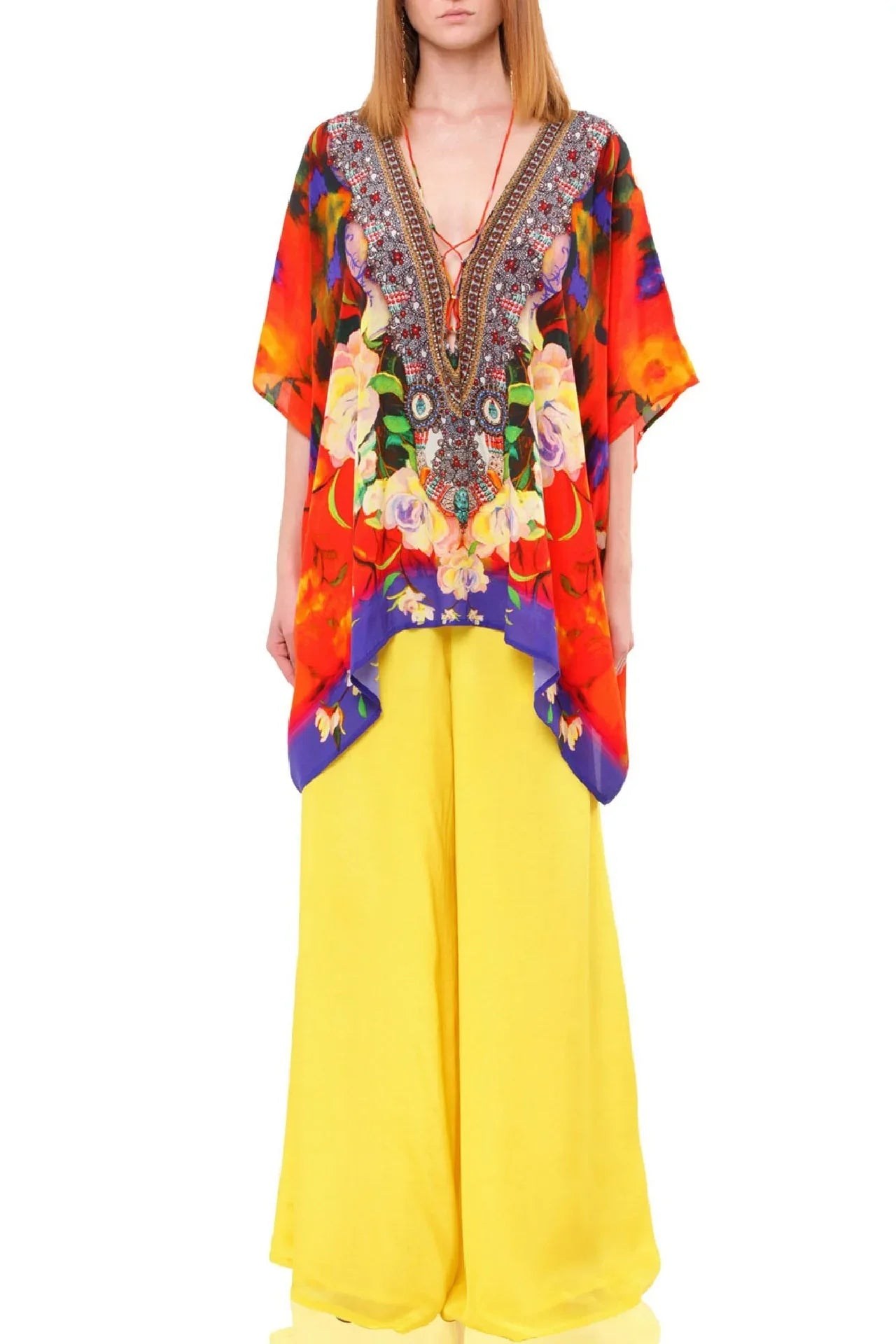 Shahida Short Kaftan : Top 10 Designer Kaftan For Women | Printed Kaftan Dress ...