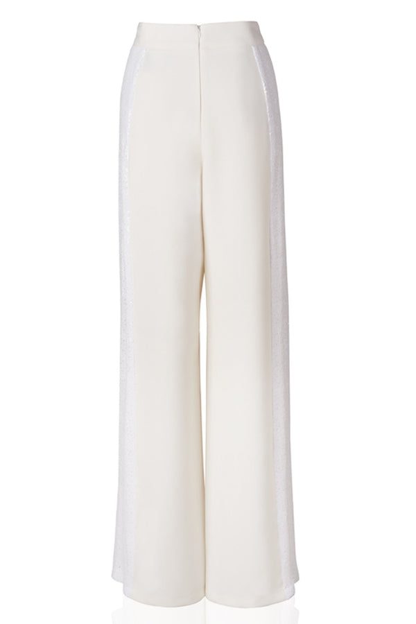 White Sequin Pant