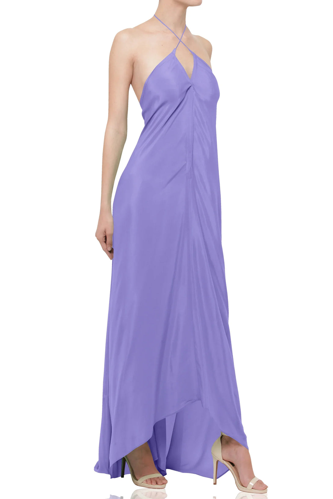 lavender silk maxi dress Multiway Long Maxi Dress | Long {Printed Maxi} in Veri Peri