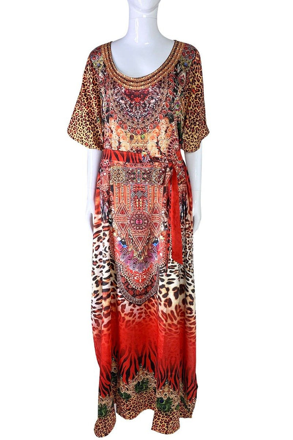 Round neck Kaftan Dress