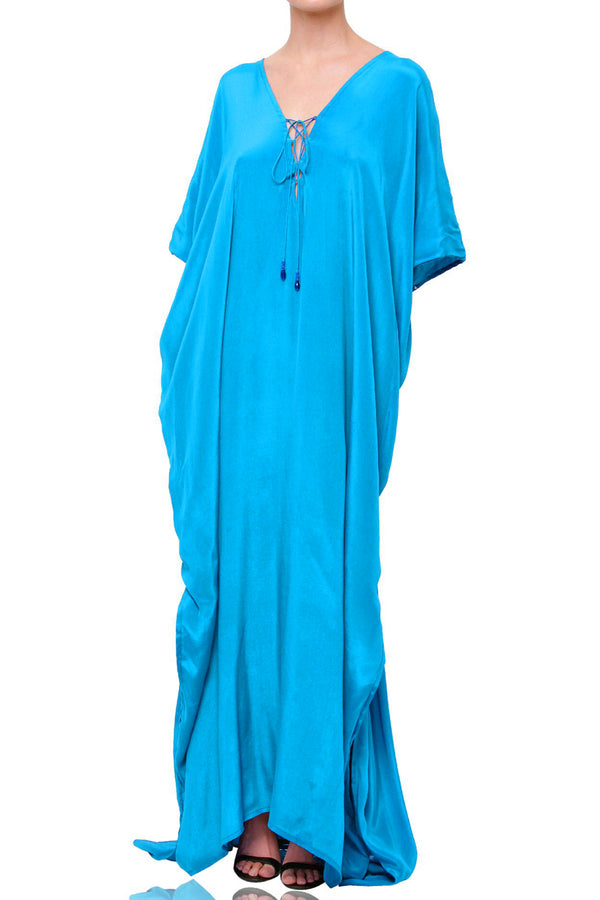 Light Blue Kaftan Dress