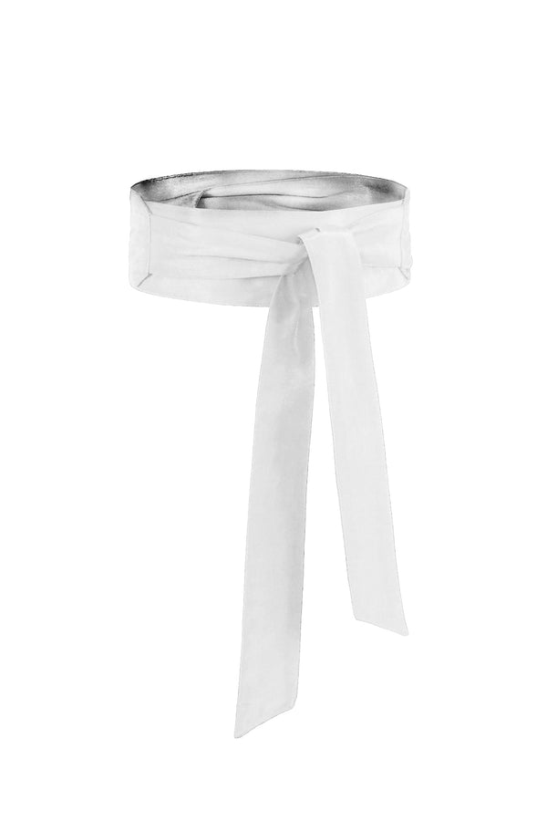 Obi Waist Belt in White