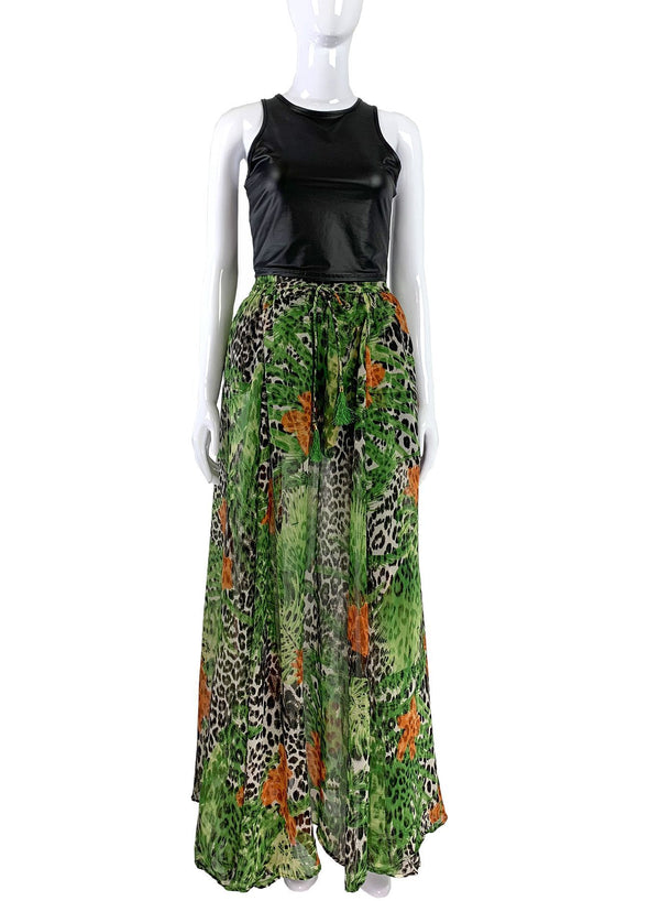 Long Skirt In Jaguar Print
