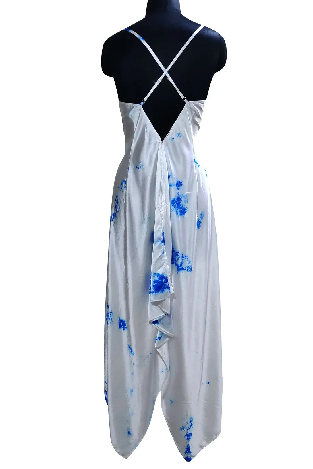 Tie Dye Scarf Dress in Bright White Tie Dye Scarf Dress in Bright White